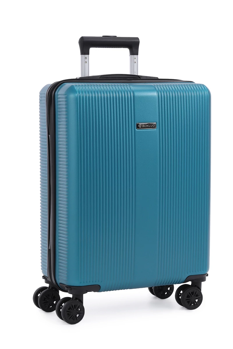 Kabinbőrönd Wizzair, Keményfalú Kialakítással, Levehető Kerekekkel, Bonluo, Kék 55×40×20cm