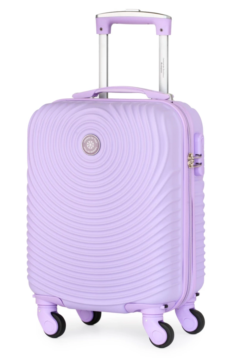 Világoslila Bőrönd Wizz Air Kézipoggyász Méretben (40x30x20cm)