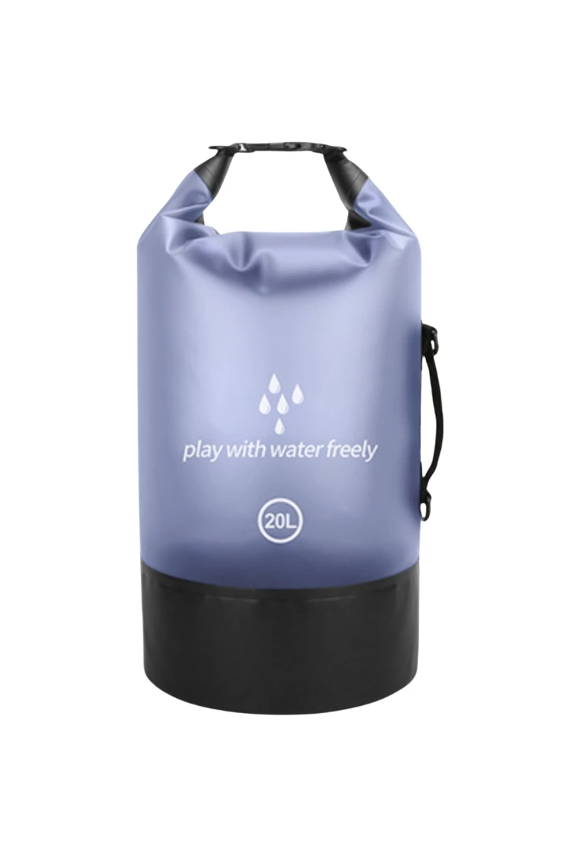 Száraztáska és telefontok ideális strandra, horgászatra, vízálló PVC-ből Unisex Bonluo Lila 20L