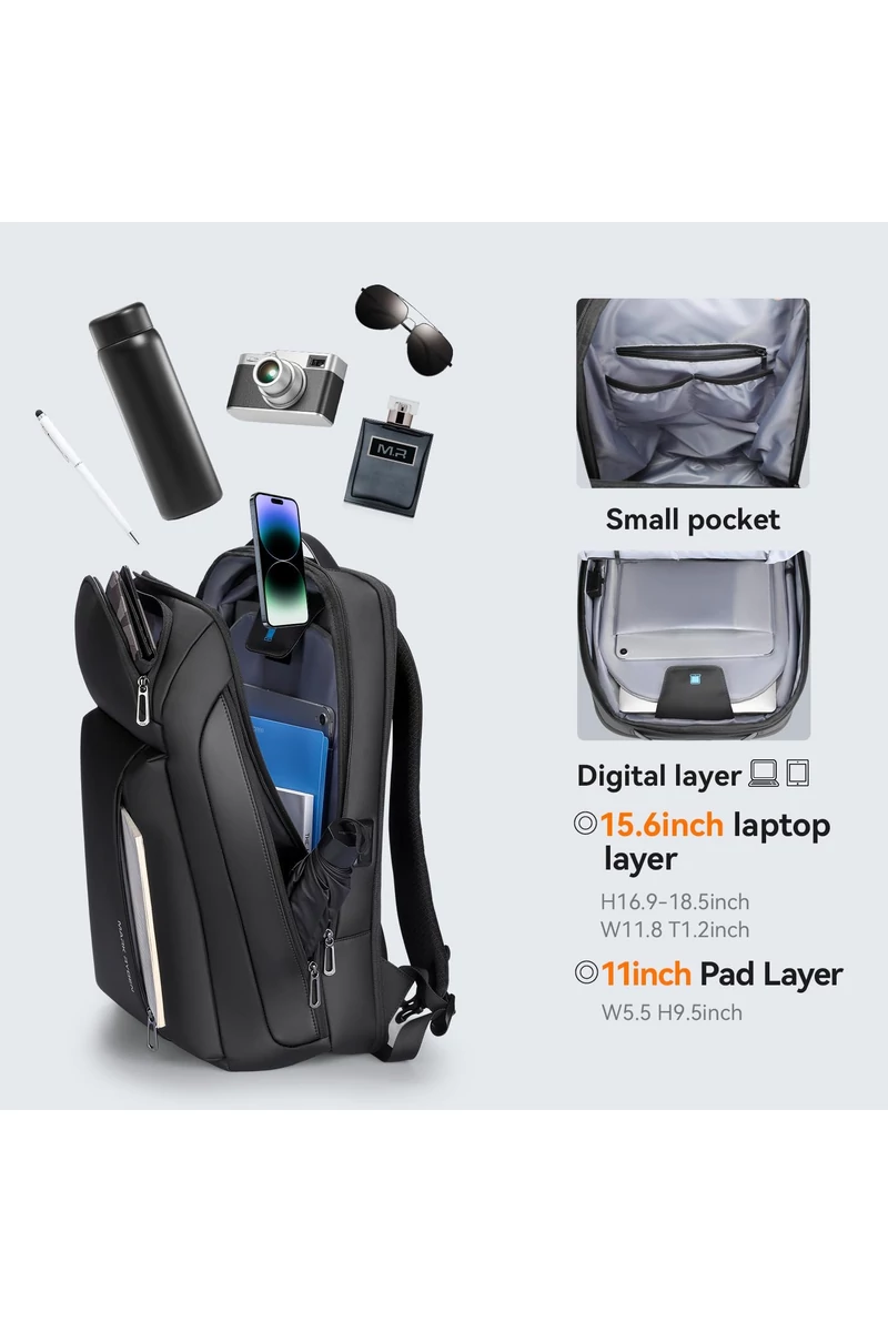 Multifunkciós Hátizsák Kibővíthető Mark Ryden,15.6” laptophoz, 25–35 liter, Oxford anyag