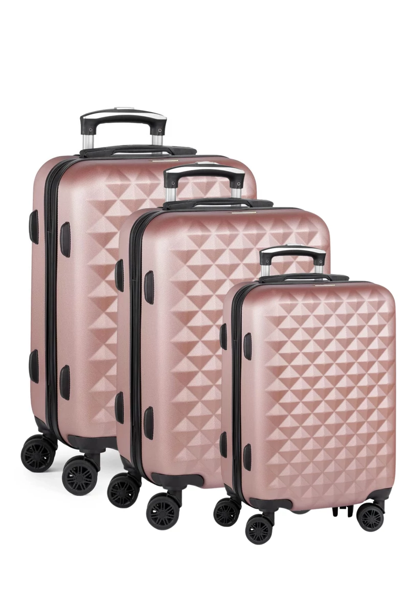 Rosegold Keményfalú Kézipoggyász Kabinbőrönd Wizz Air Méretben (55X34X20cm)